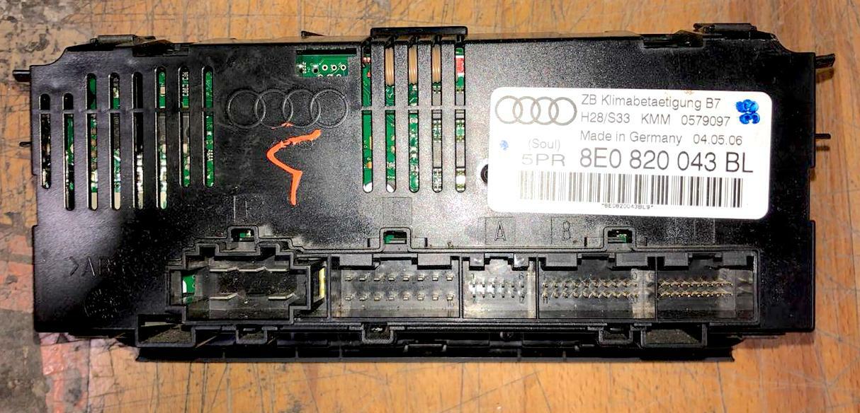 2007 AUDI A4 CLIMATE CONTROL 8E0820043BL IC 51673 SB0329 eBay