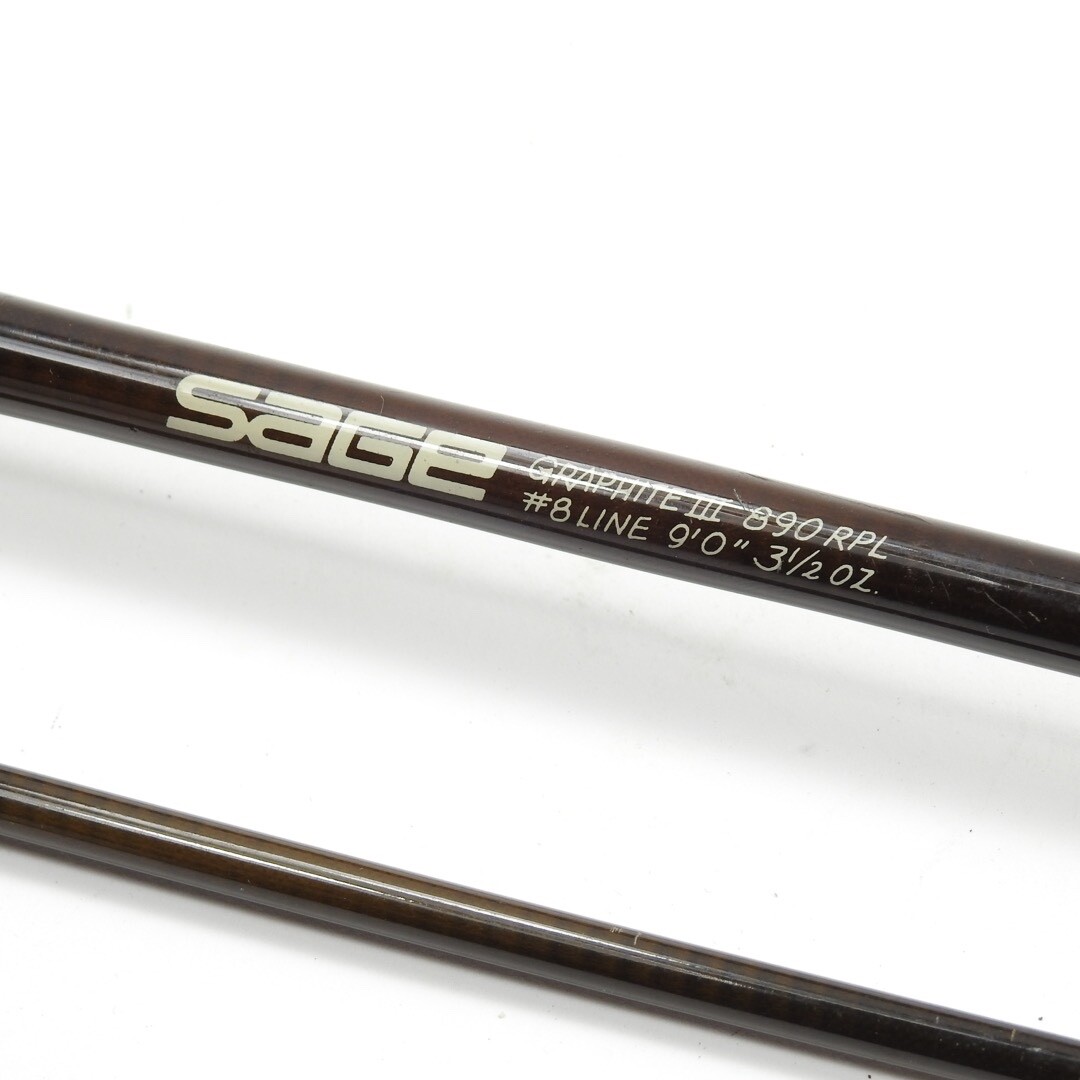 SaGe GraphiteⅢ890-4RPL #8 LINE9'0 Sage Graphite III 890 RPL Fly Fishing Rod. 9' 8wt. W/ Tube