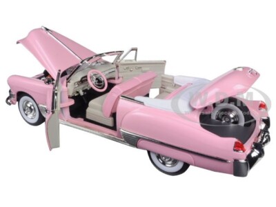 1949 CADILLAC COUPE DEVILLE CONVERTIBLE PINK 1/18 MODEL BY ROAD