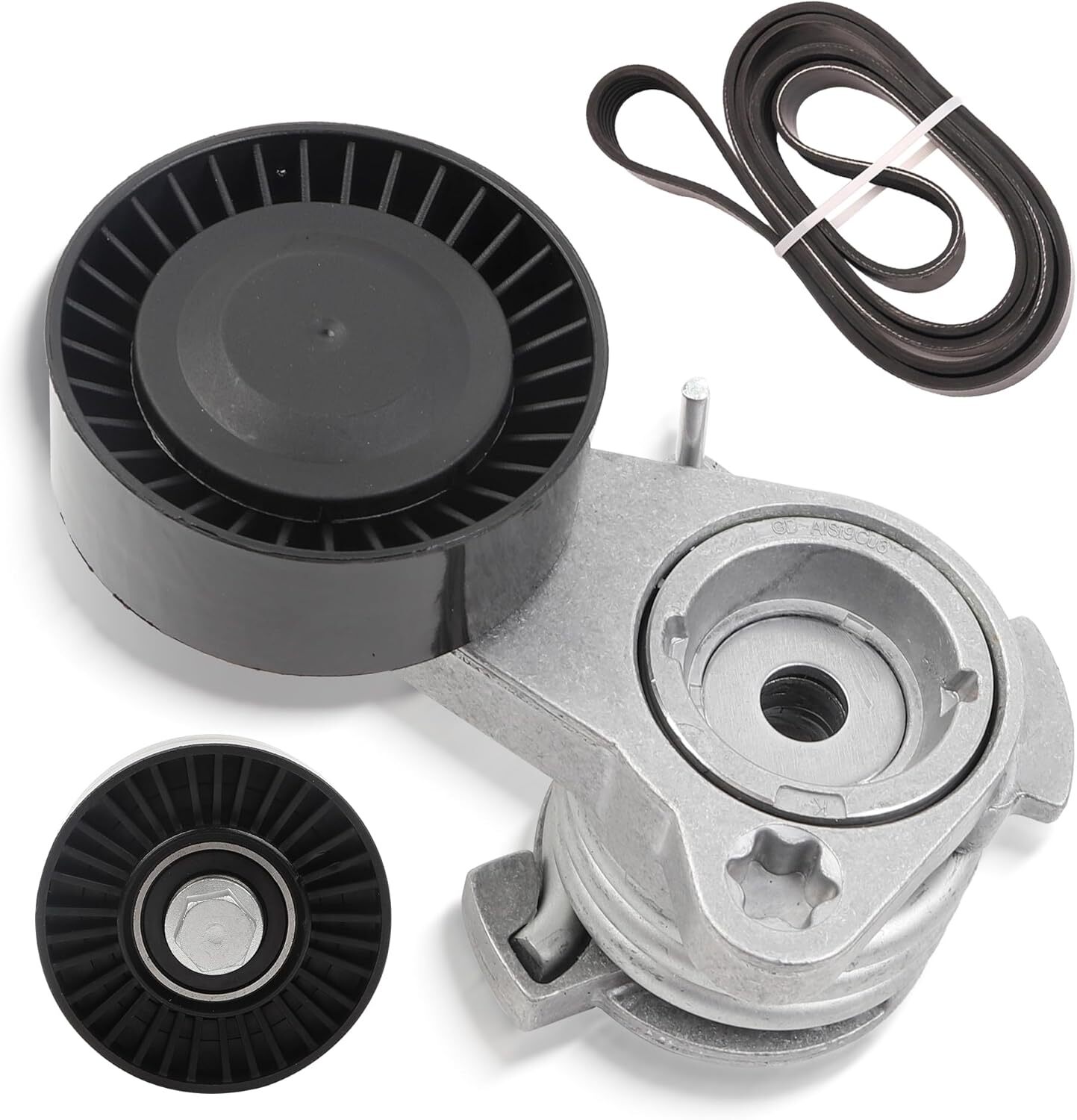Drive Belt Idler Pulley Tensioner Kit For BMW 128i 325i 325xi 328i 328xi X3 N52