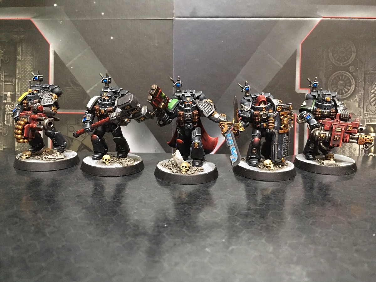 Warhammer 40K Deathwatch Veterans - Set Da 5 Miniature, Spalline Incluse - Games Workshop UK