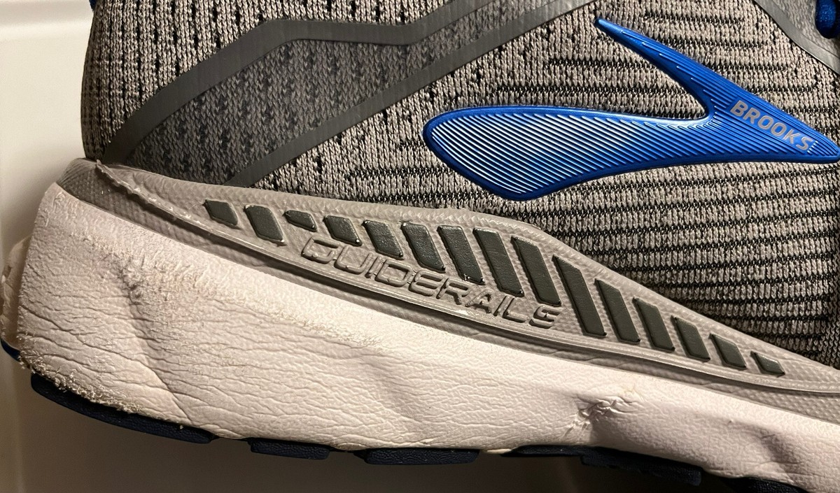 Brooks Adrenaline GTS 20 Gray Blue Mens Running Shoes Size  display picture 1
