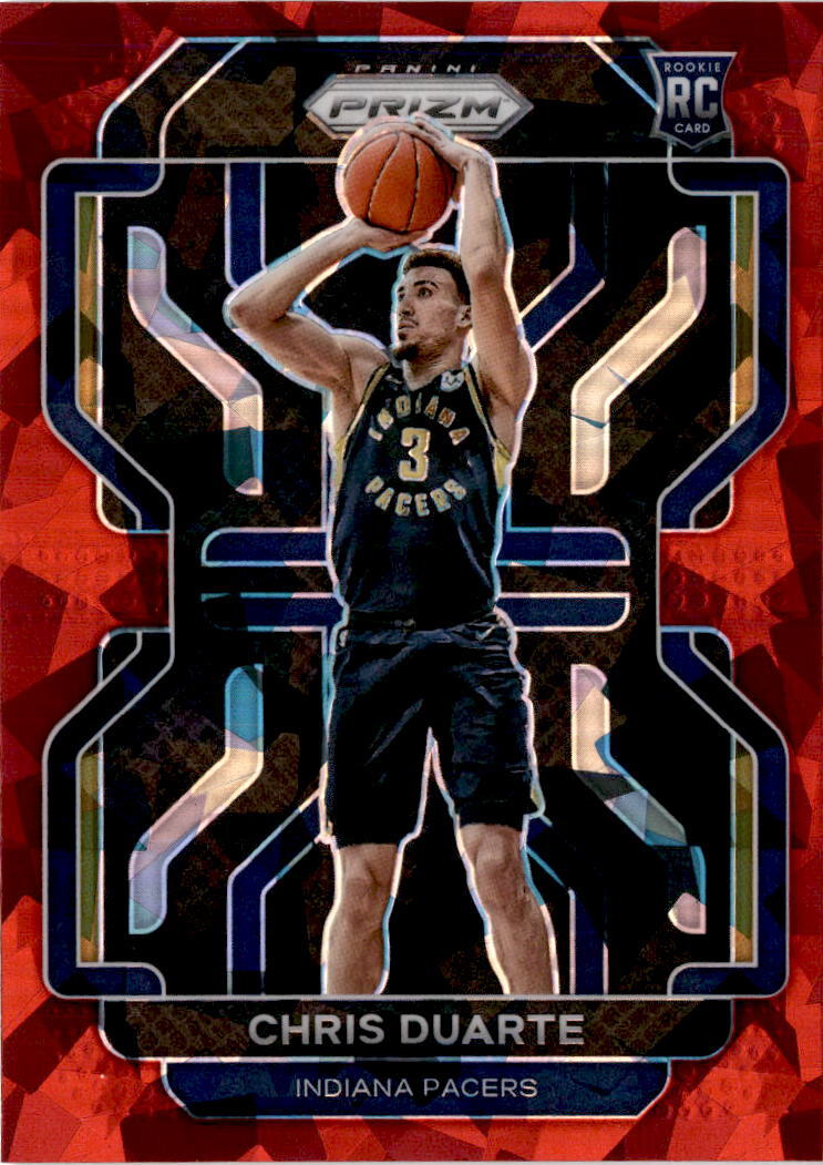 2021-22 Panini Prizm #315 Chris Duarte Red Ice Indiana Pacers