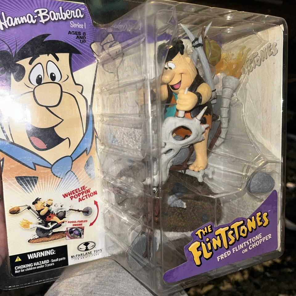 Figura de acción Hanna-Barbera The Flintstones Fred Flintstone On Chopper 2006 nueva Foto 4 de 4