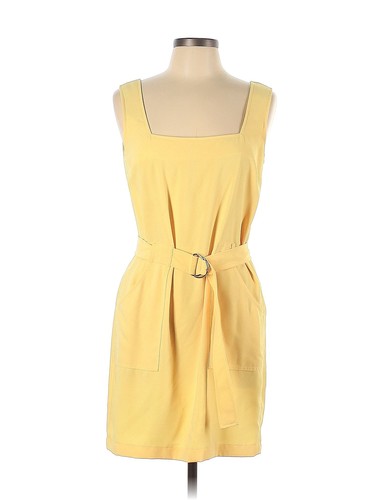 Amanda Uprichard Women Yellow Palmer Dress L | eBay