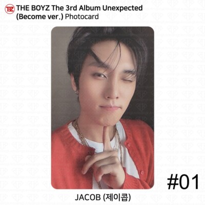 The Boyz 3rd Album Unexpected Official Photocard Q&A Card KPOP K