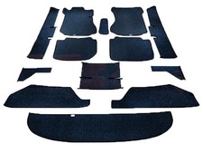 Blauer Teppich Teppichsatz 13-Teilig für Mercedes /8 Limousine W114 & W115