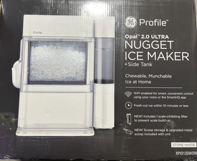 #ad #ad OPEN BOX GE Profile Opal 2.0 Ultra Nugget Ice Maker STONE WHITE NEVER USED $224.99