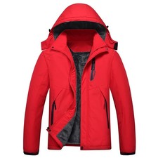 Men's Mountain Waterproof Ski Jacket Winter Windbreaker Warm Hooded Snowboard...