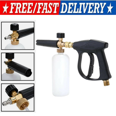 #ad 1 4quot; Washer Gun Snow Foam Car Wash Soap Lance Cannon Spray Pressure Jet Bottle $22.99