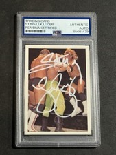 LEX LUGER & STING 1988 WONDERAMA NWA SIGNED AUTOGRAPHED CARD PSA/DNA CERTIFIED