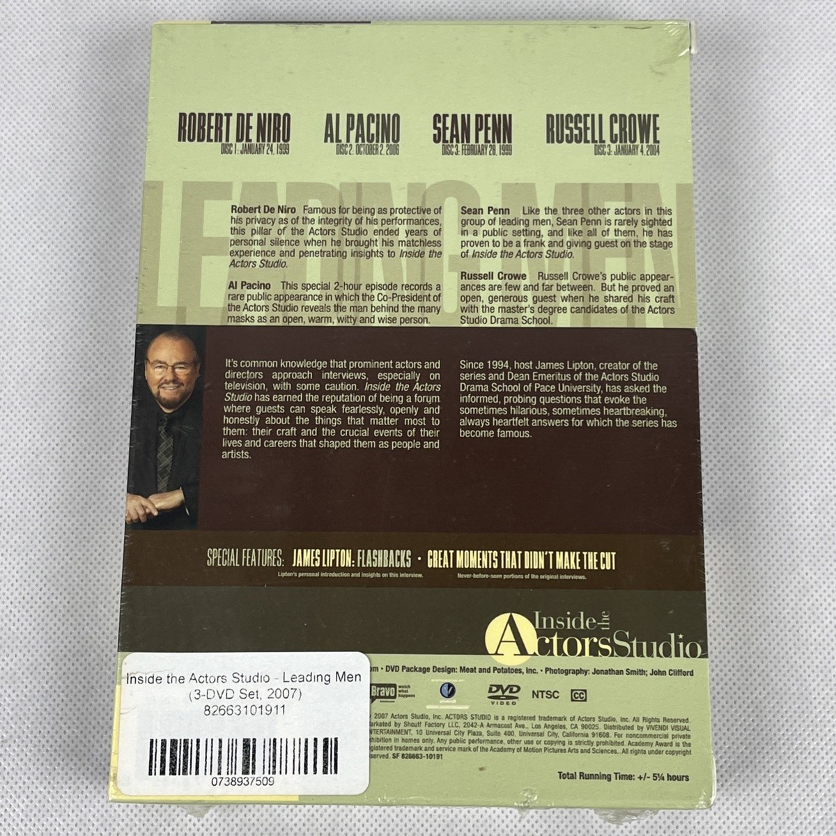 Inside the Actors Studio - Leading Men (DVD, 2007) for sale online