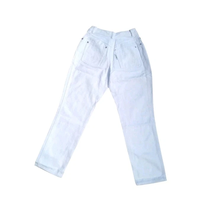 (Includes US Tariff) Chanel Vintage CC Logo White Cotton Pants 36 FR Women's - Image 3 of 4