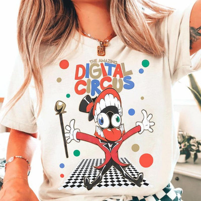 Caine The Amazing Digital Circus T-Shirt Pomni Anime Cute Fan Tee