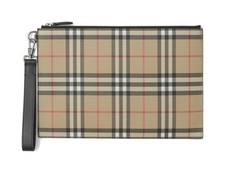 Burberry Vintage Pouch Clutch Men's Length 11.8xHeight 7.9 in