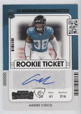 2021 Panini Contenders Rookie Ticket Andre Cisco #177 Auto 0br2