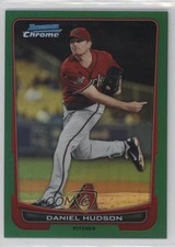 2012 Bowman Chrome Rack Pack Green Refractor Daniel Hudson #12 1u0