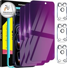 3 Pack Gradient Colorful Privacy Screen Protector for iPhone 17 Pro