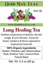 LUNG HEALING TEA | Herbal Formula Soothes Throat, Dry Cough & Irritated Lungs