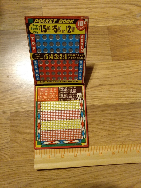 Vintage Gaming Poke Hole Pocketbook