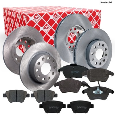 Febi Bremsscheiben Bremsbeläge Vorne Hinten für Jeep Cherokee KJ