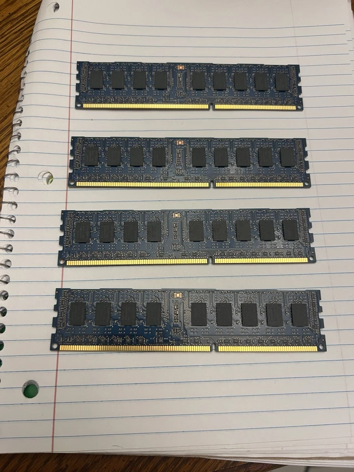 Memoria de servidor Hynix 8 GB 2 GB x 4 2Rx8 PC3-10600R DDR3 ECC REG HMT125R7BFR8C-H9 Foto 2 de 2