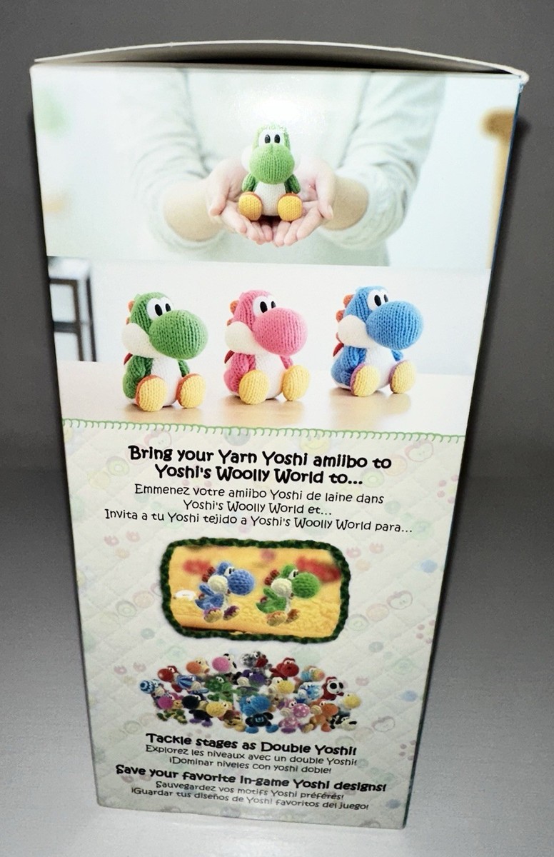 Amiibo Mega Yarn Yoshi (laine) - Yoshi's Woolly World - Nintendo - Neuf Sous Blister
