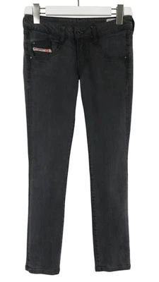 DIESEL Clush Stretch 0089S Jeans Damen W26/~L28 Zip Fly Schwarz Slim Fit - Bild 1 von 4