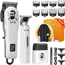 Hair Clippers for Men Professional Cordless Haircut Kit with Beard Trimmer Set,