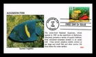 DR JIM STAMPS US COVER AQUARIUM FISH SPOTTED ANGELFISH FDC BGC CACHET