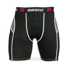 Marucci Short Coulissant Rembourré Jeunesse avec Coupe Noir XL Tissu Gestion de l'Humidité