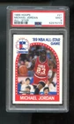 1989-90 Hoops #21 Michael Jordan PSA 9 Graded Basketball Card All-Star NBA 89