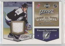 2007 Upper Deck MVP One on Dual Memorabilia Vincent Lecavalier Olli Jokinen 0a3