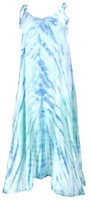 Boho Batikkleid, Strandkleid, Sommerkleid In ÜBergrößE - Aqua