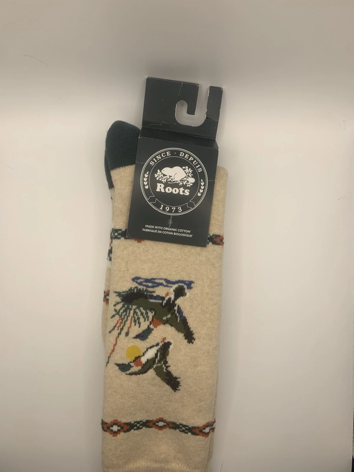 Roots Canada Wilderness Boot Socks Oatmeal Mix Size 5-7 BNWT Freepost