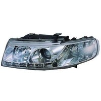 Scheinwerfer Passend FüR Set Seat Leon Baujahr 1999-2004 Klarglas/Chrom