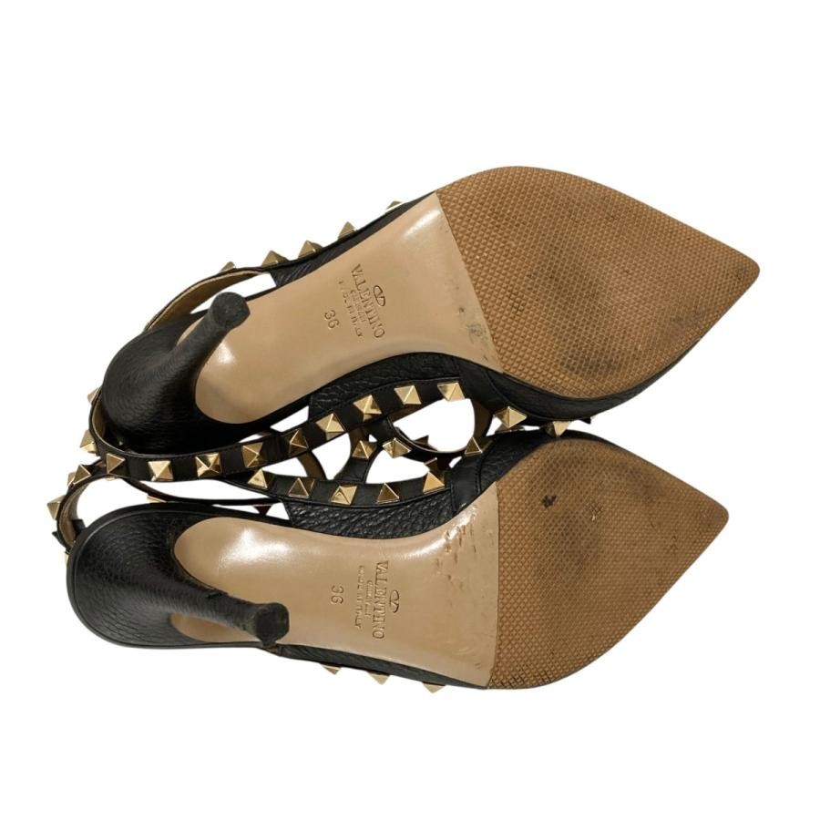 Valentino Garavani Pumps Heel Studded Leather Black EU36/US6 116192c thumbnail 10