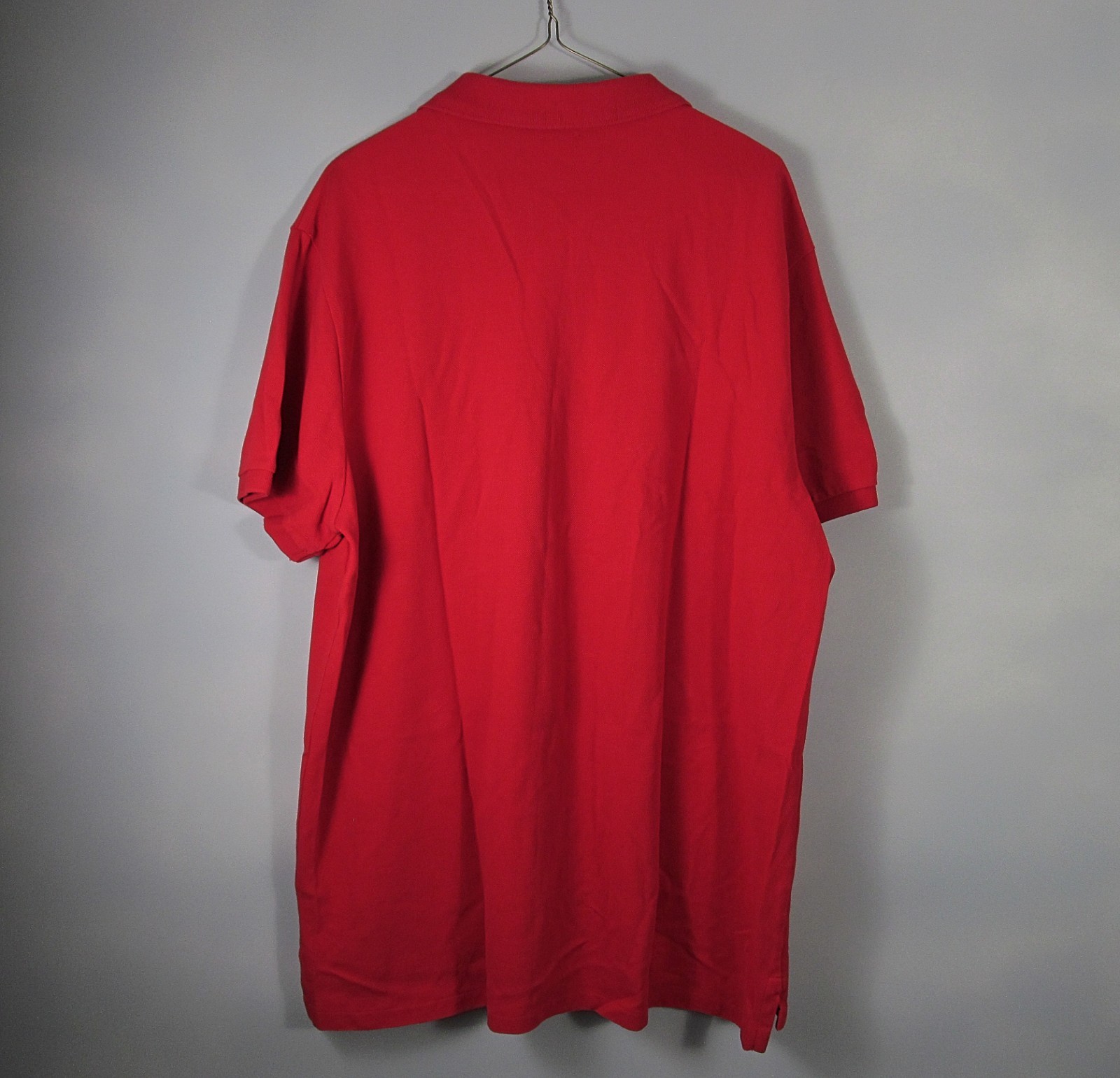 Polo Ralph Lauren Camicia Uomo XXL Personalizzata Slim Fit Rosso Big Pony #3 Manica Corta