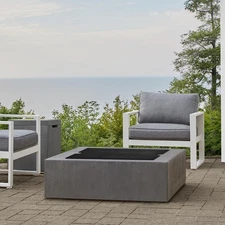 BBQGuys Signature 25 Inch Square Aluminum Fire Table LidFits 40-Inch Olliewood