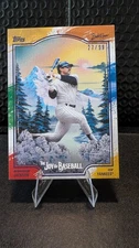 2025 Topps Joy of Baseball Reggie Jackson HOF Yankees Canvas Paint Splatter /99
