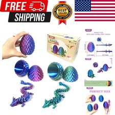 2 Pack Dragon Eggs with Dragon Inside, Dragon Egg Fidget Toy, 3D Dragon Eggs ...