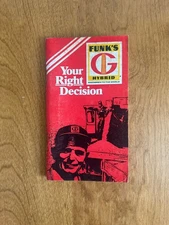 Vintage 1972 Funks Hybrids Corn Data Notebook - IL, IN, OH, MI Edition