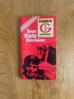 Vintage 1972 Funks Hybrids Corn Data Notebook - IL, IN, OH, MI Edition