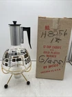Vintage Pyrex for Weico Glass Pitcher Carafe w/Lid Gold Atomic Starburst