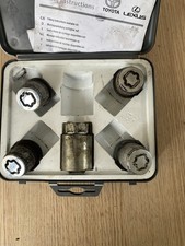 Genuine Toyota Lexuscorolla Prius Auris Yaris Locking Wheel Nuts Set Pw45600000 Genuine Toyota Lexuscorolla Prius Auris Yaris Locking Wheel Nuts Set Pw45600000