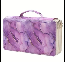 Purple Marble w/ Gold Accents Carrying Case