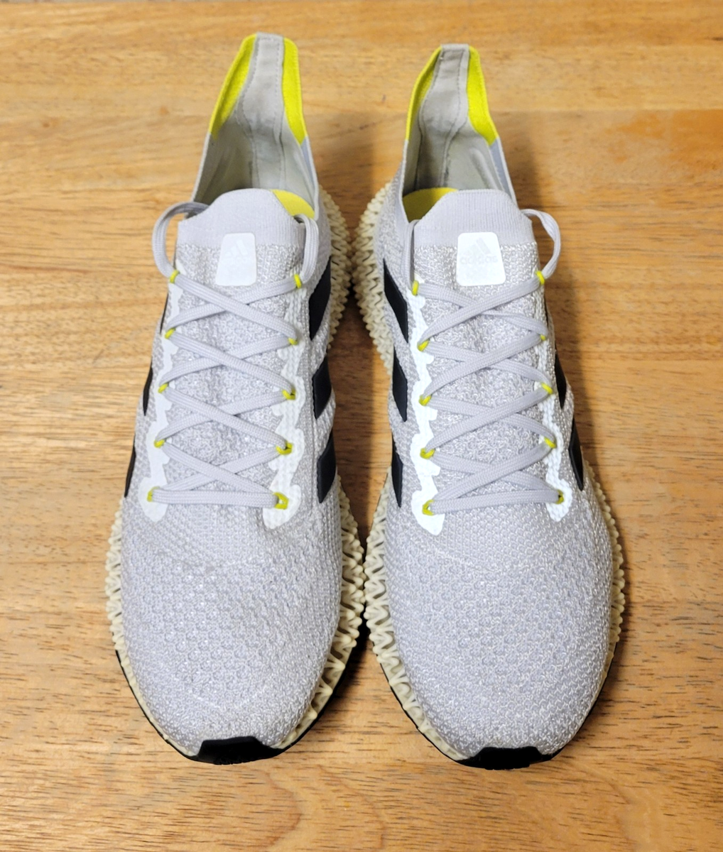 Adidas 4D Fwd Men\'s 9.5 Halo Silver/Cloud White/Acid Yellow GY4933 Shoes Sneaker Adidas 4D Fwd Men main image 4