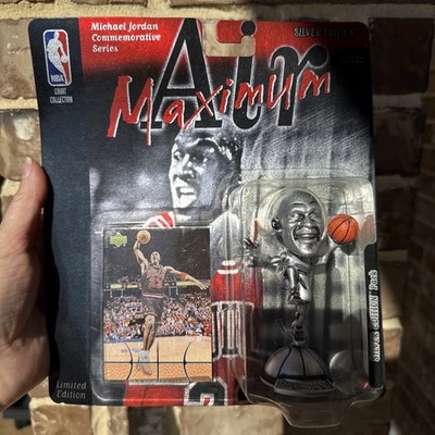 Michael Jordan 1999 Mattel Maximum Air Silver Edition NBA Action Figure Card NEW