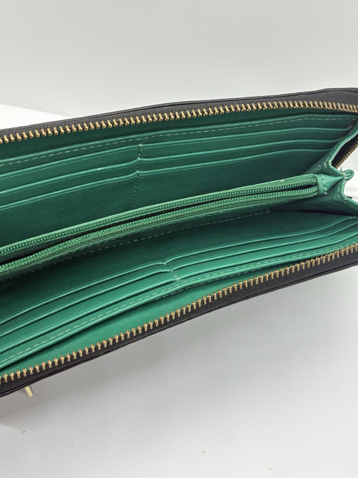 Fossil Multifunction Black Teal Interior Leather … - image 3