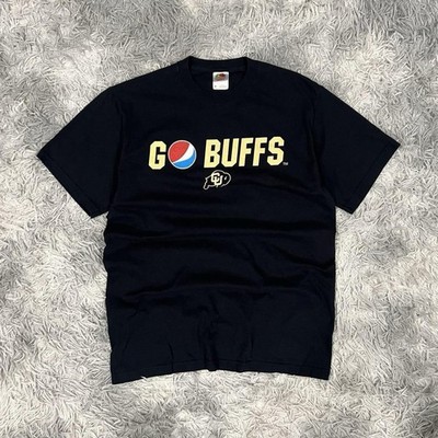 University Of Colorado Boulder T-Shirt Medium Go Buffs Dark Blue/Black Color